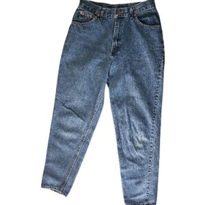 Chic Vintage 80s Jeans Mom Rise Tapered Denim Old School Hourglass Classic 12P